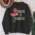 Reading Is Flamazing Reading Lover Book Nerd Bookworm Sweatshirt Gifts for Old Women Reading Is Flamazing Reading Lover Book Nerd Bookworm Sweatshirt Gifts for Old Women