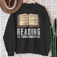 Reading Fundamental Books Lover Bookworm Reader Literature Sweatshirt Gifts for Old Women