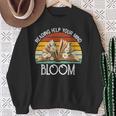 Reading Helps Your Mind Bloom Book Reading Book Lover Sweatshirt Gifts for Old Women