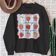 Reading Is My Jam Preppy Stawberry Bookworm Book Lover Nerd Sweatshirt Gifts for Old Women