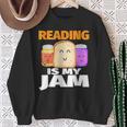 READING IS MY JAM Shirt I Love To Read Books Sweatshirt Gifts for Old Women READING IS MY JAM Shirt I Love To Read Books Sweatshirt Gifts for Old Women