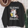Reading Is Magical Book Lover Unicorn English Teacher Girls Sweatshirt Gifts for Old Women