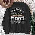 Reading For Men Women Cool Book Reader Teacher Sweatshirt Gifts for Old Women