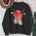 Reading Octopus Tea Coffee And Books Lover Sweatshirt Gifts for Old Women