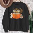 Reading Owl Art Men Women Kids Bookworm Book Lovers Sweatshirt Gifts for Old Women