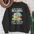 Reading Reader Bookworm Saying Reading Books Lover Sweatshirt Gifts for Old Women