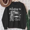 Reading Is Self Care Bookworm Teacher Kids Book Lovers Sweatshirt Gifts for Old Women Reading Is Self Care Bookworm Teacher Kids Book Lovers Sweatshirt Gifts for Old Women