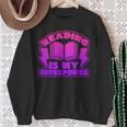 Reading Is My Superpower Graphic Book T-Shirt Sweatshirt Gifts for Old Women Reading Is My Superpower Graphic Book T-Shirt Sweatshirt Gifts for Old Women