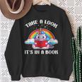 Reading Unicorn Take A Look It's In A Book Retro Rainbow Sweatshirt Gifts for Old Women Reading Unicorn Take A Look It's In A Book Retro Rainbow Sweatshirt Gifts for Old Women