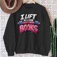 Reading Workout Lift So I Can Carry More Books Reader Sweatshirt Gifts for Old Women