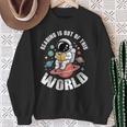 Reading Is Out Of This World Library Week World Book Day Sweatshirt Gifts for Old Women