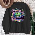 Reading Is Out Of This World Space Books Lover Kid Boy Sweatshirt Gifts for Old Women