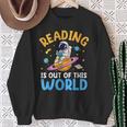 Reading Is Out Of This World Space Read Books Lover Sweatshirt Gifts for Old Women