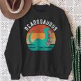 Readosaurus Reading Book Dino Fossils Dinsosaur Sweatshirt Gifts for Old Women