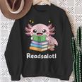 Readsalotl Axolotl Book Reading Sweatshirt Gifts for Old Women Readsalotl Axolotl Book Reading Sweatshirt Gifts for Old Women