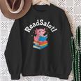 Readsalotl Axolotl Reading a Book Bookworm Sweatshirt Gifts for Old Women Readsalotl Axolotl Reading a Book Bookworm Sweatshirt Gifts for Old Women