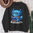 Readsolotl Blue Kawaii Axolotl Book Lover Reading Sweatshirt Gifts for Old Women Readsolotl Blue Kawaii Axolotl Book Lover Reading Sweatshirt Gifts for Old Women