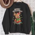 Reindeer Merry Christmas Books Matching Men Women Kids Sweatshirt Gifts for Old Women