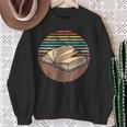 Retro Book Bookworm Book Lover Reader Reading Sweatshirt Gifts for Old Women