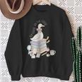Retro Book SLP Goose On The Loose Speech Language Pathology Sweatshirt Gifts for Old Women