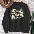 Retro Book Worm Reading For Book Lovers Sweatshirt Gifts for Old Women
