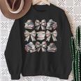 Retro Coquette Bows Book Coffee Bookworm Librarian Book Nerd Sweatshirt Gifts for Old Women Retro Coquette Bows Book Coffee Bookworm Librarian Book Nerd Sweatshirt Gifts for Old Women