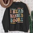 Retro I Read Banned Books Shirt Sweatshirt Gifts for Old Women