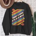 Retro Style Take a Look It's In a Book Sweatshirt Gifts for Old Women Retro Style Take a Look It's In a Book Sweatshirt Gifts for Old Women