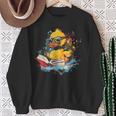 Rubber Duck Reading Book Rubber Duckie Rubber Duckling Sweatshirt Gifts for Old Women