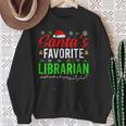 Santa's Favorite Librarian Cute Book Lover Christmas Sweatshirt Gifts for Old Women Santa's Favorite Librarian Cute Book Lover Christmas Sweatshirt Gifts for Old Women