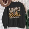 School Librarian Taught Students Love Books Impact Book Sweatshirt Gifts for Old Women School Librarian Taught Students Love Books Impact Book Sweatshirt Gifts for Old Women