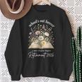School’s Out Forever 2026 Retirement Teacher Floral Book Sweatshirt Gifts for Old Women