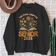 Senior 2026 Final Chapter Retro Book Lover Last First Day Sweatshirt Gifts for Old Women