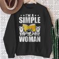 I Am a Simple Woman Book Lover Read Sweatshirt Gifts for Old Women