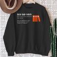 Six Seven Meme Reading Book Lover 6-7 67 Definition Sweatshirt Gifts for Old Women