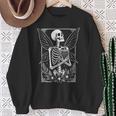 Skeleton Book Fairy Fantasy Witchy Bookworm Reading Sweatshirt Gifts for Old Women