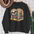 Sloth Sleeping On Books Sweatshirt Gifts for Old Women