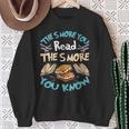 S'More Read Book Lover Sweatshirt Gifts for Old Women