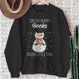 Snow Many Books Snow Little Time Christmas Bookworm Snowman Sweatshirt Gifts for Old Women Snow Many Books Snow Little Time Christmas Bookworm Snowman Sweatshirt Gifts for Old Women