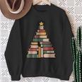 Snowy Book Tree Christmas For Readers And Librarians Sweatshirt Gifts for Old Women