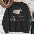 Socially Selective Shirt Subtle Introvert Book Lover Sweatshirt Gifts for Old Women Socially Selective Shirt Subtle Introvert Book Lover Sweatshirt Gifts for Old Women