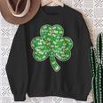 St Patricks Day Bookworm Shamrock Book Lover Sweatshirt Gifts for Old Women