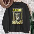Stoic Philosophy Vintage Book Cover Stoicism Philosopher Sweatshirt Gifts for Old Women