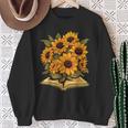 Sunflowers Flowers Book Floral Sweatshirt Gifts for Old Women Sunflowers Flowers Book Floral Sweatshirt Gifts for Old Women