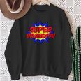 Super Grandpa Comic Book Style Superhero Sweatshirt Gifts for Old Women Super Grandpa Comic Book Style Superhero Sweatshirt Gifts for Old Women