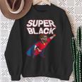 Superhero Pride Comic Book Lover African American Dad Sweatshirt Gifts for Old Women