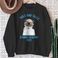 Tails And Tales Summer Reading 2021 Pug Dog Book Lovers Men Women Sweatshirt Gifts for Old Women