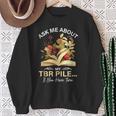 TBR Pile Bookworm Reading Books For a Book Lover Sweatshirt Gifts for Old Women