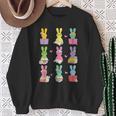 Teacher Easter Reading Bunnies Book Lover Bunny Sweatshirt Gifts for Old Women