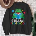 Team Pre-School Reading Frog Back To School Book Lover Sweatshirt Gifts for Old Women Team Pre-School Reading Frog Back To School Book Lover Sweatshirt Gifts for Old Women
